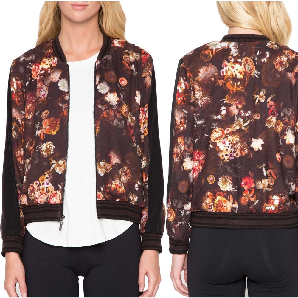 Willow & Clay Floral Print Bomber